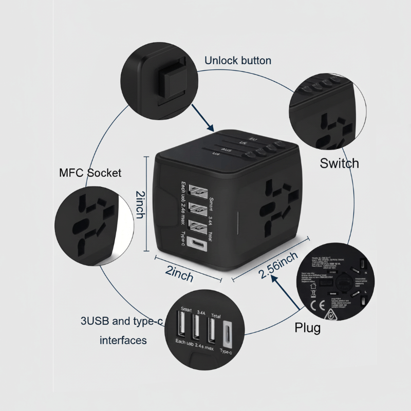 WanderLab™ Universal Travel Adapter