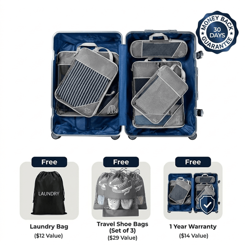 WanderLab™ Compression Packing Cubes | 5-Piece Set
